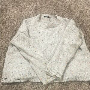 Gray Speckled Sweater